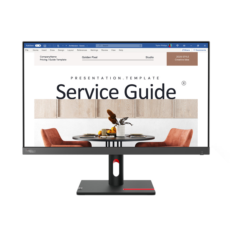 Monitor Lenovo ThinkVision S24I-30 24" 1920x1080 (FHD) 100Hz IPS