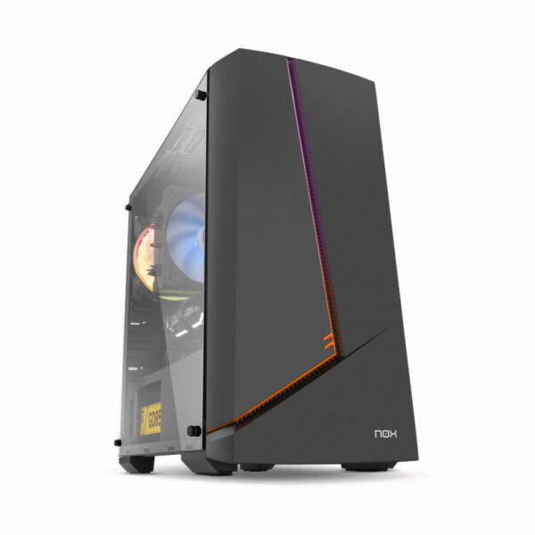 Caixa M-ATX NOX Hummer Infinity Black RGB
