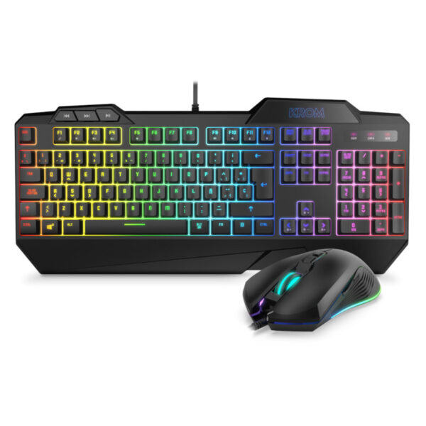 Conjunto de Teclado e Rato NOX Hummer Krom Krusher RGB