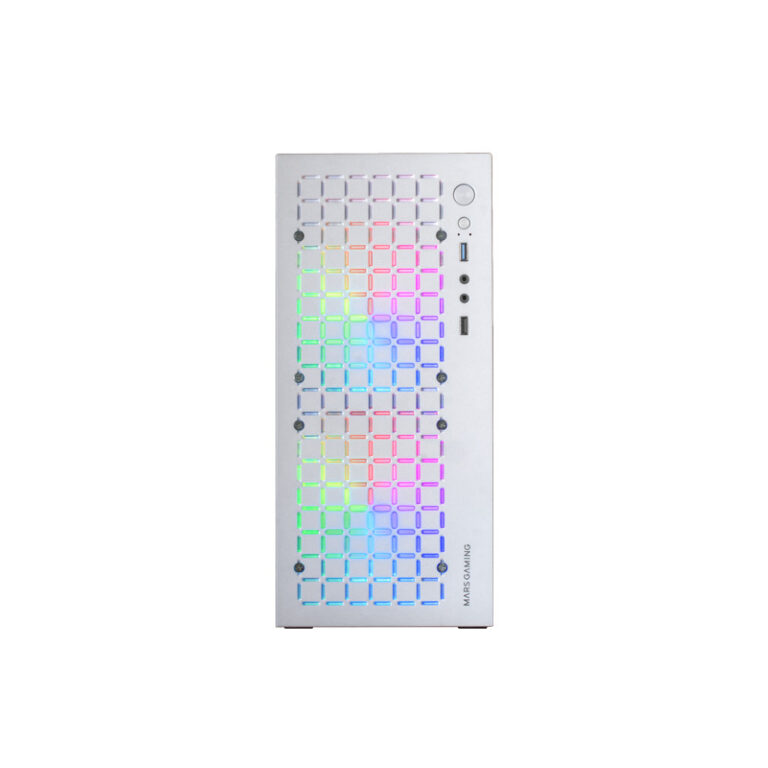 Caixa M-ATX Mars Gaming MC-Core White RGB