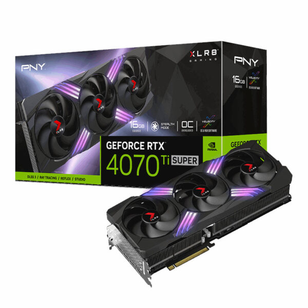 Placa Gráfica PNY Gaming Verto NVIDIA GeForce RTX 4070TI SUPER 12GB GDDR6X DLSS3