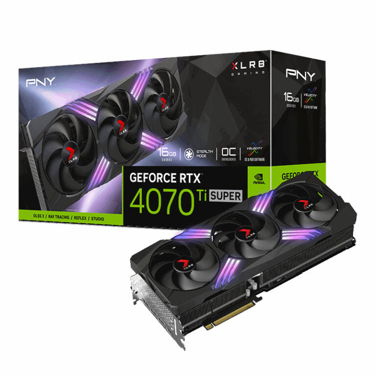 Placa Gráfica PNY Gaming Verto NVIDIA GeForce RTX 4070TI SUPER 12GB GDDR6X DLSS3
