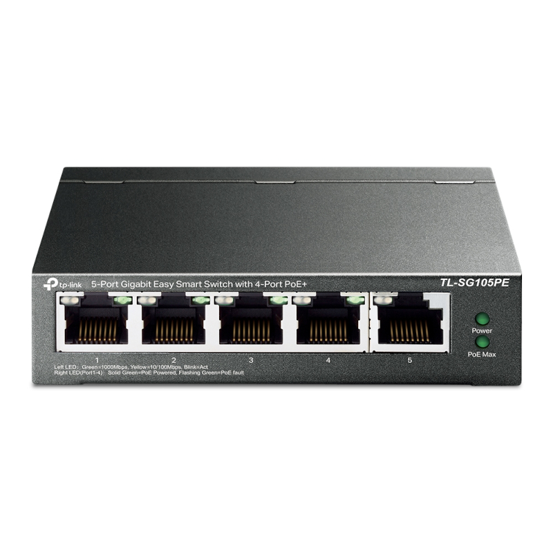 Switch TP-Link SG105PE 5 Portas 10/100/1000Mbps