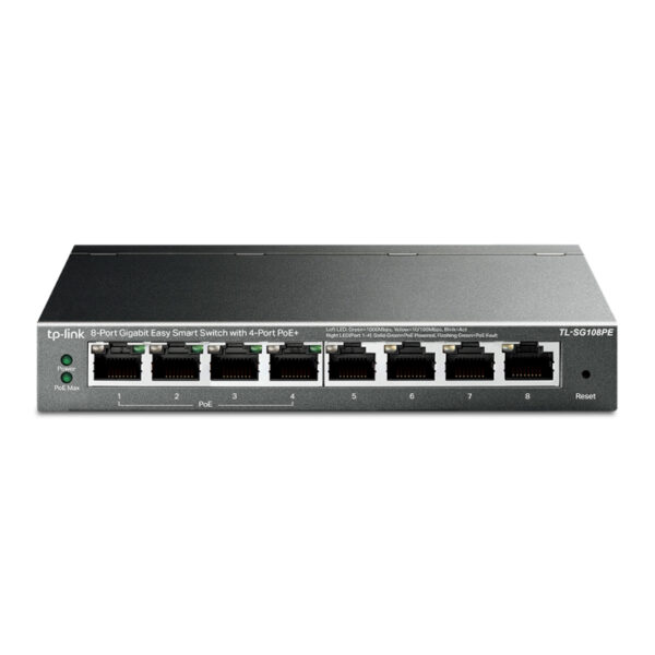 Switch TP-Link SG108PE 8 Portas 10/100/1000Mbps