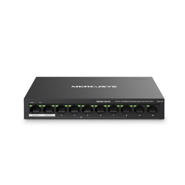 Switch Mercusys MS110P 10 Portas 10/100Mbps