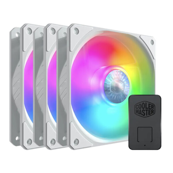 Ventoinha Cooler Master SickleFlow ARGB (3x120mm) White Edition
