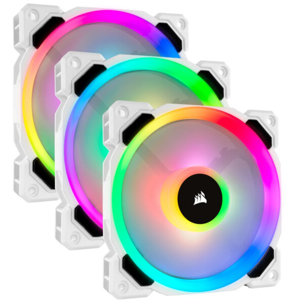 Ventoinha Corsair LL120 RGB 3x120mm White Edition