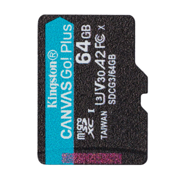 Cartão Memória Kingston Canvas Go Plus Micro SDXC 64GB