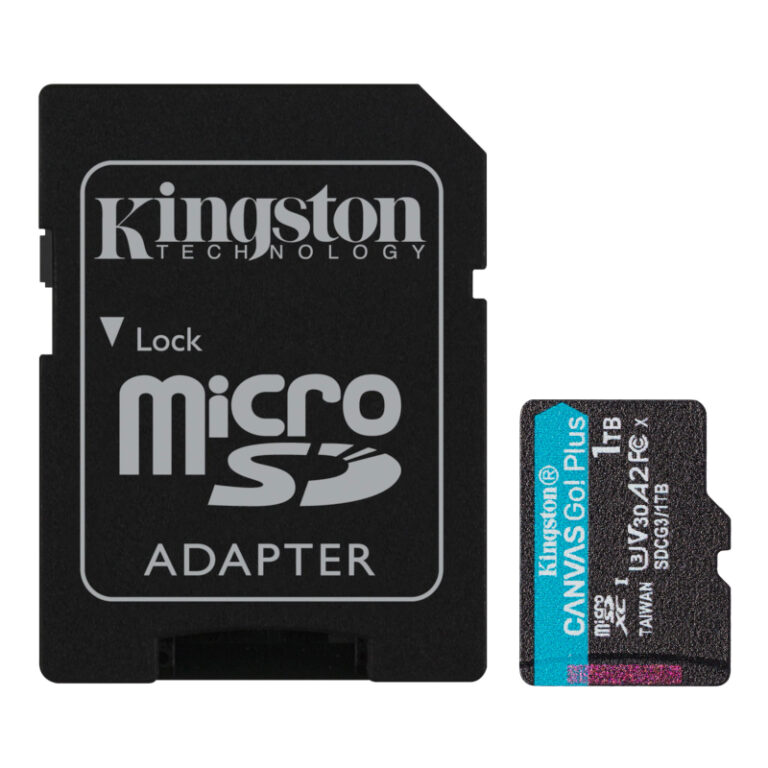Cartão Memória Kingston Canvas Go Plus Micro SDXC 1TB com Adaptador