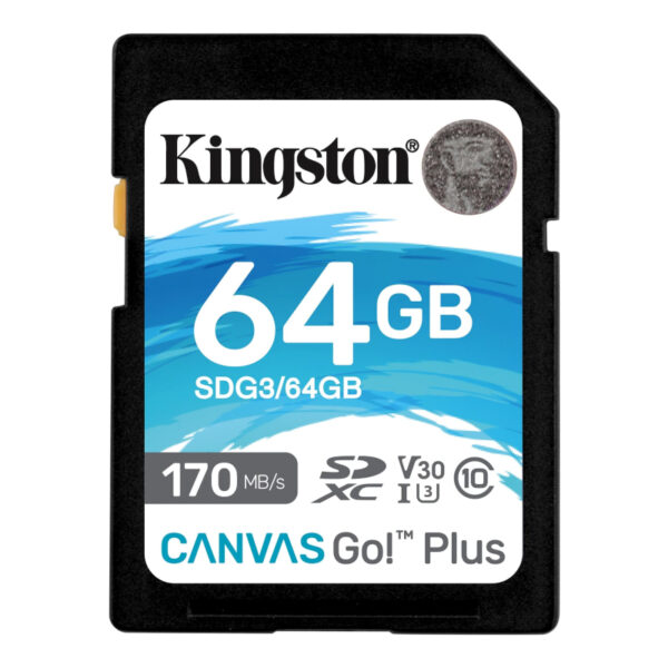 Cartão Memória Kingston Canvas Go Plus SDXC 64GB