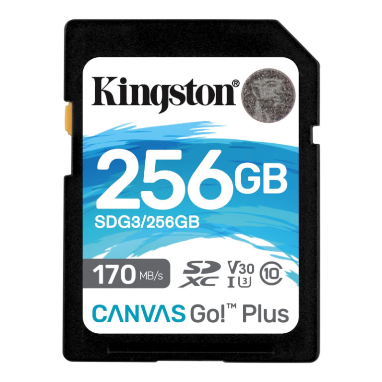 Cartão Memória Kingston Canvas Go Plus Micro SDXC 256GB