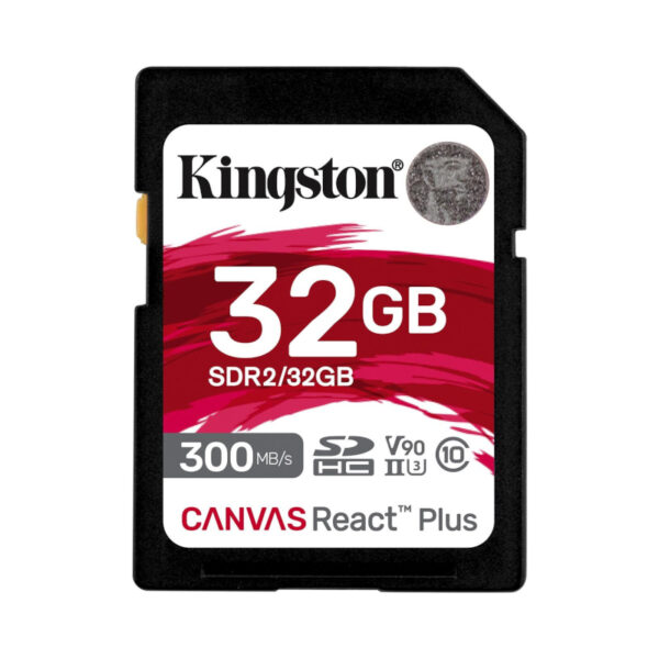 Cartão Memória Kingston Canvas React Plus SDXC 32GB