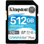 Cartão Memória Kingston Canvas Go Plus SDXC 512GB