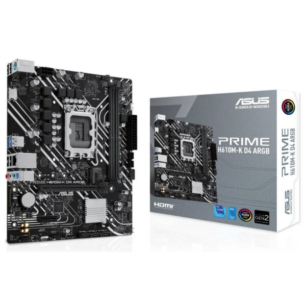 Motherboard ASUS Prime H610M-K ARGB DDR4 Micro-ATX LGA1700