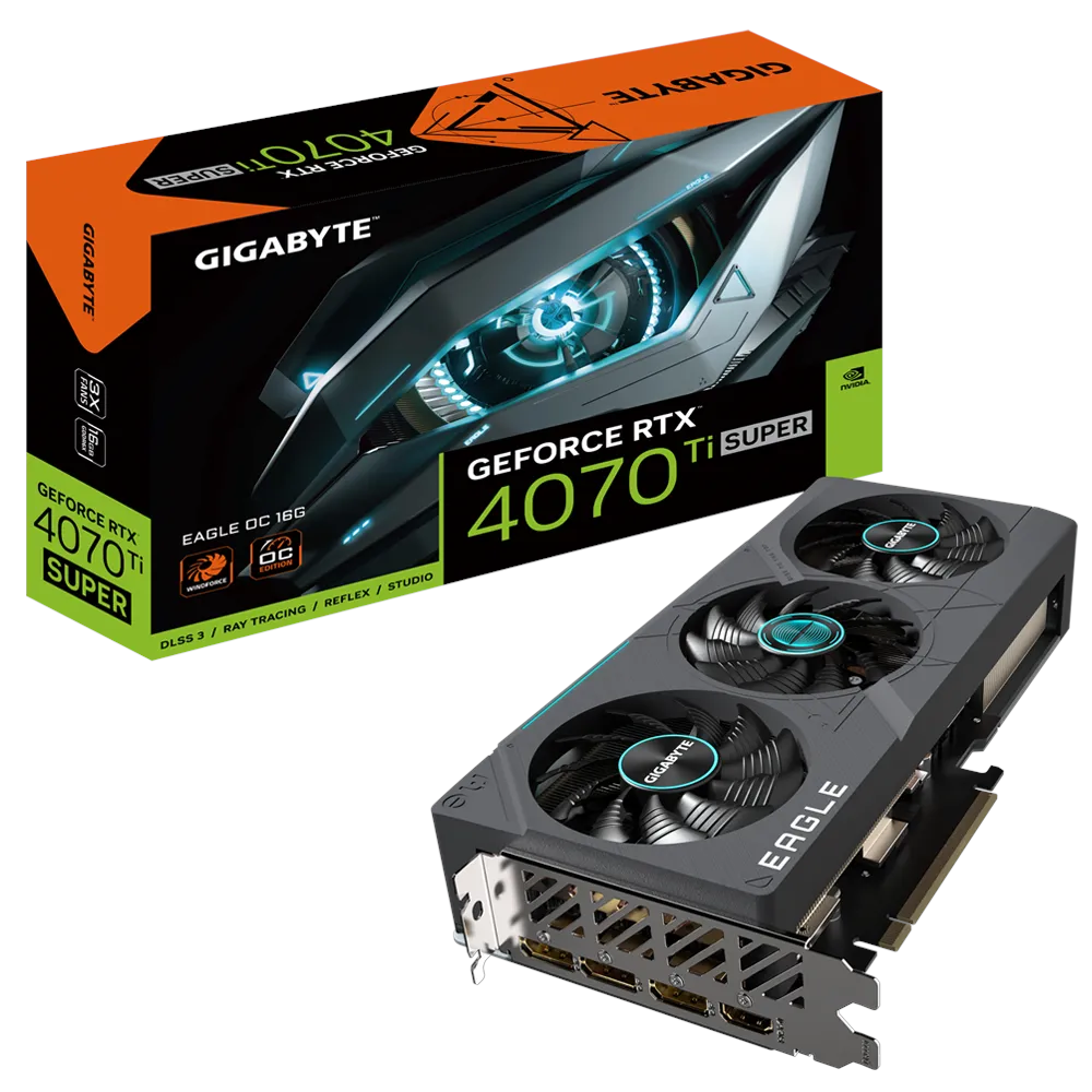 Placa Gráfica Gigabyte NVIDIA GeForce RTX 4070 TI Super OC 16GB GDDR6X