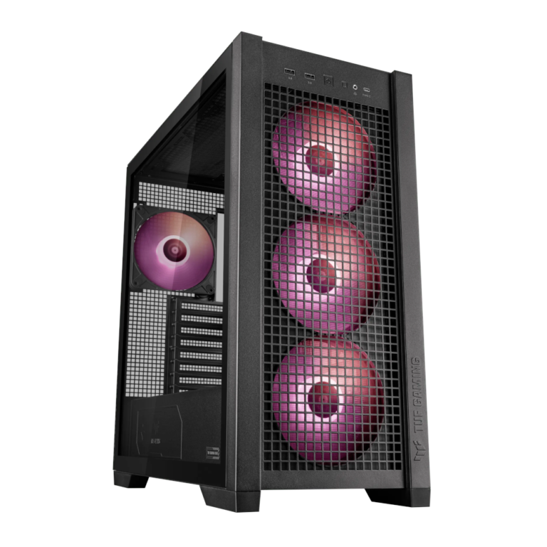 Caixa E-ATX ASUS TUF Gaming GT302 ARGB Vidro Temperado Preto