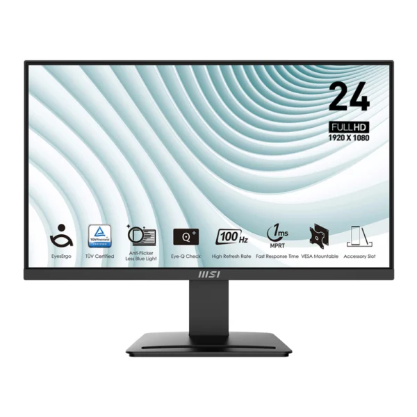 Monitor MSI Pro MP2412 24" 1920x1080p (FHD) 100Hz VA