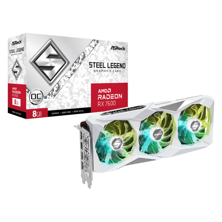 Placa Gráfica ASRock Steel Legend AMD Radeon RX 7600 8GB GDDR6 OC