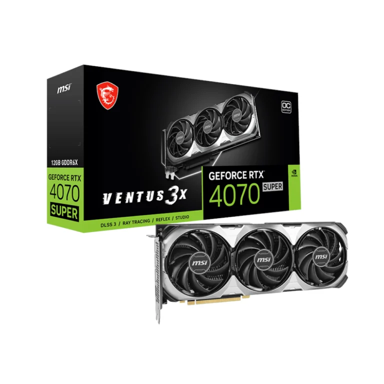 Placa Gráfica MSI Ventus 3X NVIDIA GeForce RTX 4070 Super 12GB OC GDDR6X