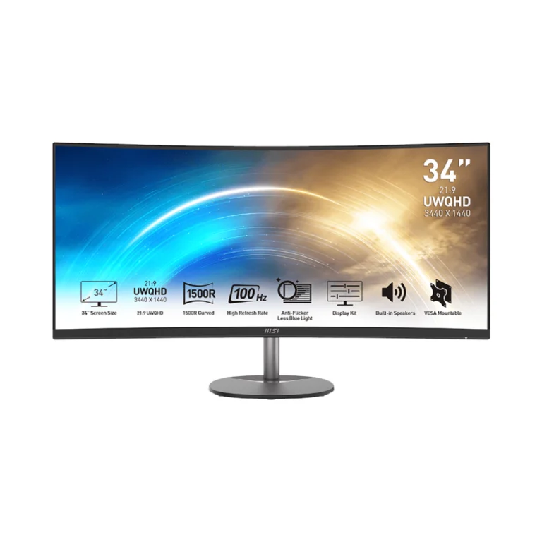 Monitor MSI Pro MP341CQ 34" Curvo 3440x1440p (UWQHD) 100Hz VA