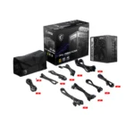 Fonte de Alimentação MSI MPG A850G PCIE5 80 Plus Gold 850W