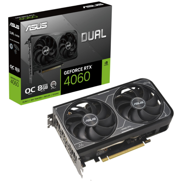 Placa Gráfica ASUS Dual NVIDIA GeForce RTX 4060 V2 8GB OC GDDR6
