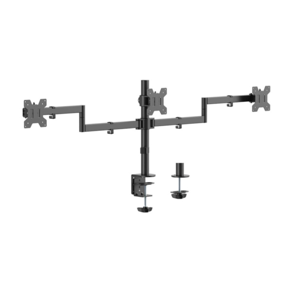 Suporte de Monitor Triplo Aisens Eco Braço Giratório até 32" VESA 100x100 até 10kg