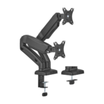 Suporte de Monitor Duplo Aisens Pro Braço Giratório de Contrapeso até 27" VESA 100x100 até 9kg