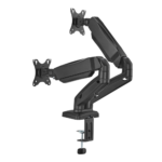 Suporte de Monitor Duplo Aisens Pro Braço Giratório de Contrapeso até 27" VESA 100x100 até 9kg