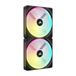 Ventoinha Corsair iCue Link QX140 RGB Preto 2x140mm