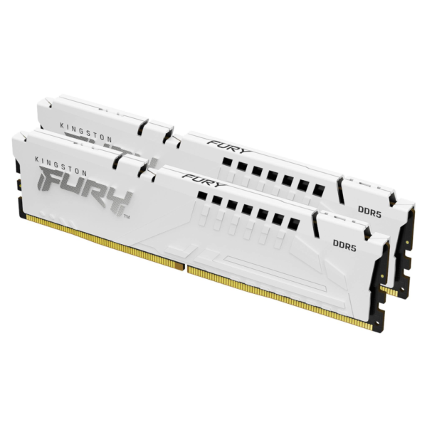 Memória RAM Kingston Fury Beast White 64GB (2x32GB) DDR5 6000MHz CL30 XMP