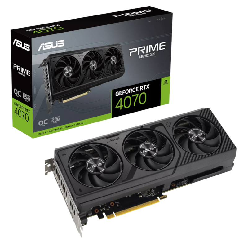 Placa Gráfica ASUS Prime NVIDIA GeForce RTX 4070 OC 12GB GDDR6X