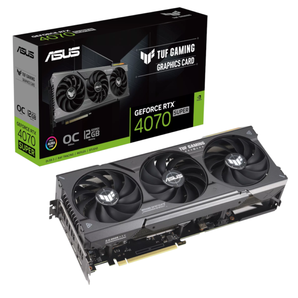 Placa Gráfica ASUS TUF Gaming NVIDIA GeForce RTX 4070 SUPER OC 12GB GDDR6X