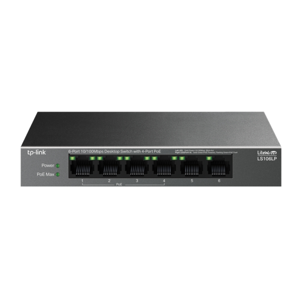 Switch TP-Link LiteWave LS106LP 6 Portas 10/100/1000Mbps