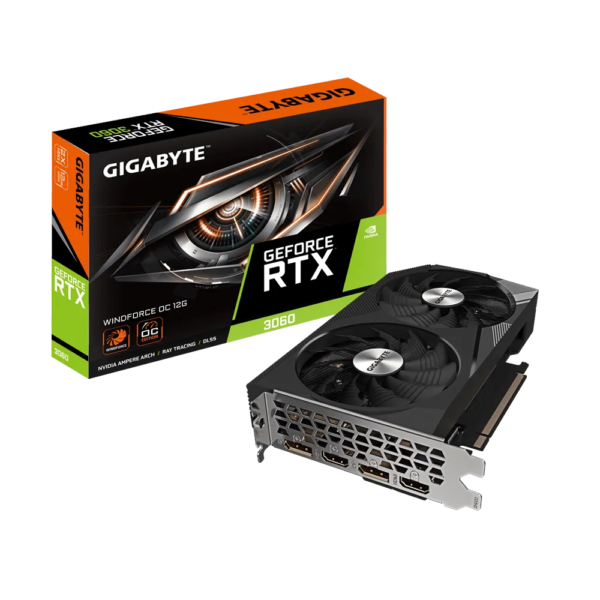 Placa Gráfica Gigabyte NVIDIA GeForce RTX 3060 Windforce OC 12GB GDDR6